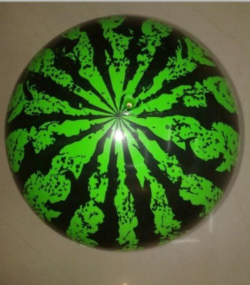 Toy Printed Watermelon Ball PVC Material Color Green