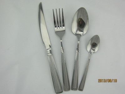 Western food knife, fork and spoon