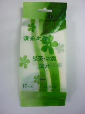 Qinglezhiya 10 Pieces of Green Tea Ice Wipes