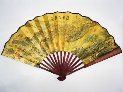 Chinese folk gifts ancient style fan of ancient style fan a ruler of a silk fan, fan of fan