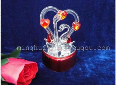 Heart-shaped Heart-Shaped Lighting Valentine's Day Gift Crystal Crafts