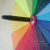16 Bone Rainbow Umbrella Gradient Colored Umbrella plus-Sized Double Umbrella for 3 Persons Advertising Umbrella Straight Handle XB-022