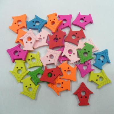 Manufacturers supply wooden buttons DIY wooden buttons/printed flowers and wood buttons/jet printing buttons wholesale