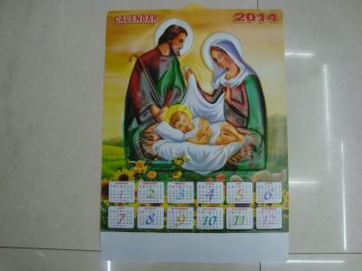 Foreign Trade Religion Christian Relief Three-Dimensional Blister Single Calendar Calendar