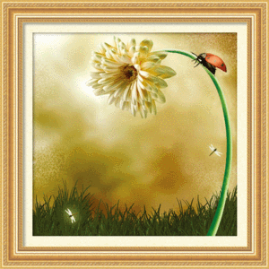 5D0086 morning fun (5D cross stitch)