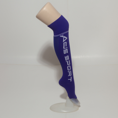 Authentic quality guarantee for export football sock manufacturers shot male socks in dark blue