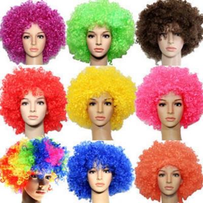 Fan wig, carnival wig, colorful wig, holiday wig