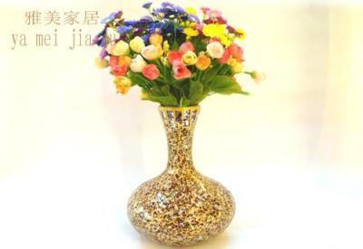 European classic glass vases handmade mosaic sitting room flowers Vases home decoration