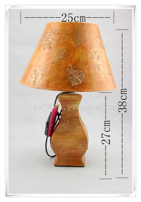 Model JL916 8 inch ceramic table lamp round Bell bedroom table lamp