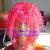 Long hair small bucking pink qiliuhaizhong holiday toys party hair