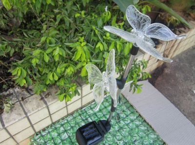 Solar Luminous Colorful Butterfly Solar Garden Lamp, Lawn Lamp, Garden Lamp XY-XJ-F23C