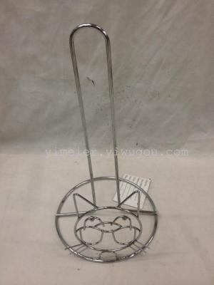 Sister Yi Supply Factory Direct Sales Cat Head Iron Wire Towel Holder Creative Tissue Holder