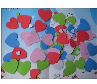 Kindergarten Classroom collage love hearts picture ornament bubble foam heart shape stickers