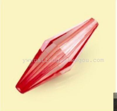 Transparent acrylic double angle pipe bead accessories, D865, factory direct