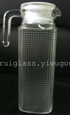 1.1L Glass Diamonds Pot