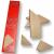 Wooden educational toys classic toys for adults to be wise locks t fan of four-piece tangram puzzle King long t-0424