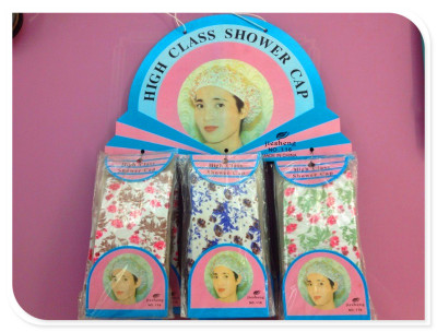 Factory direct supply printing small floral shower bath PVC shower cap.