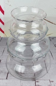 Transparent Glass Lace Fish Tank Table Vase Hydroponic Goldfish Turtle