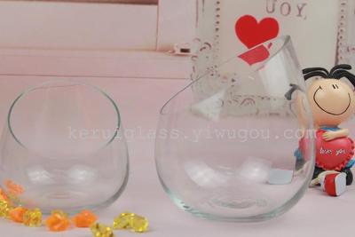 Oblique Glass Vase