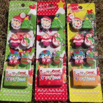 Eraser Christmas stationery Christmas gifts customized for Korean stationery factory outlet