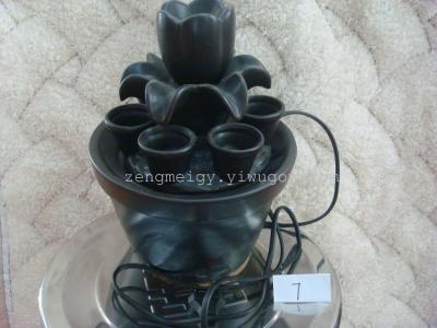 Bonsai black glazed ceramic crafts ornament fountain water home gift ideas ornaments wholesale