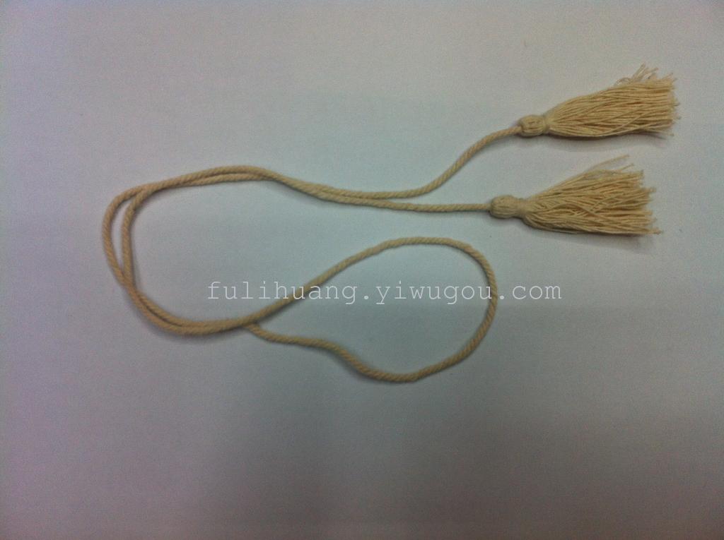 纯棉本色双头流苏厂家直销，欢迎订购