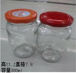 [Packaging Container] Glass bottle with height of 11.2 mouth and 7.8 capacity of 380 ml
