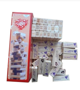 Board game truth of the heart adventure love stack high love number stack music three-in-one building blocks