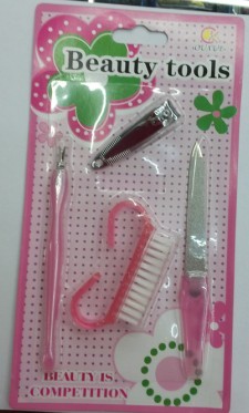 Euro snow suction card three - piece set fat fork 602 nail clippers long file
