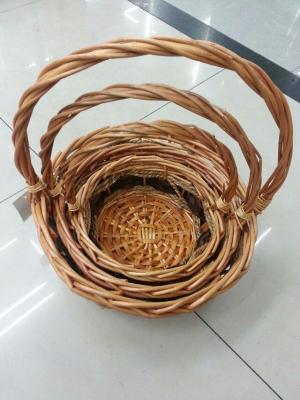 Home Rattan Fruit Basket Wicker Vegetable Basket Basket Picnic Egg Basket Flower Basket Gift Basket