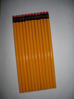 Pencil Factory Custom Direct Sales High Quality Yellow Rod Eraser Pencil (Slender Bamboo Shoot)