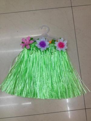 Hawaiian Grass Skirt 30cm Long Kids' Skirt Elastic Factory Wholesale