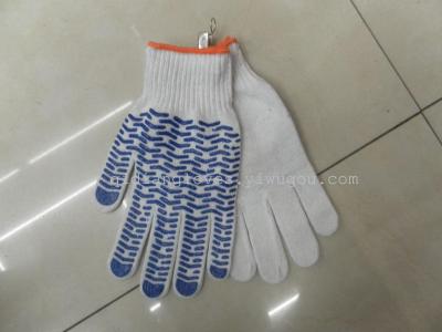 Labor protection gloves, point gloves, wave the gloves, cotton gloves