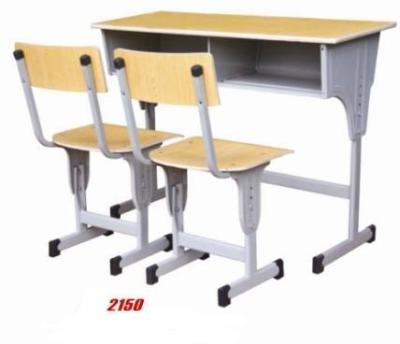 Two single open lifting desks and stools