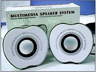 Js-157 high quality 2.0 multimedia apple mini speaker box apple mini speaker box mini speaker box