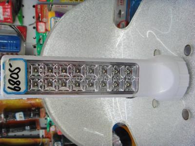 6805 1+18LED rechargeable emergency lamp flashlight