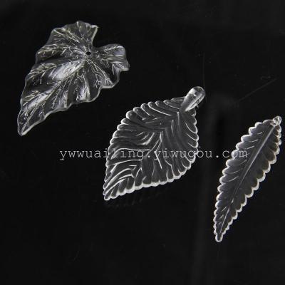 Transparent acrylic leaves, branches and flowers, arts and crafts, and other accessories