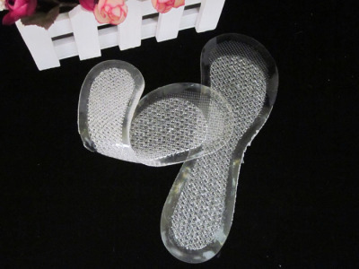Women's Gel Honeycomb Crystal 3/4 Cushion Cushion Foot Protection Silicone Massage Forefoot Pad Insole