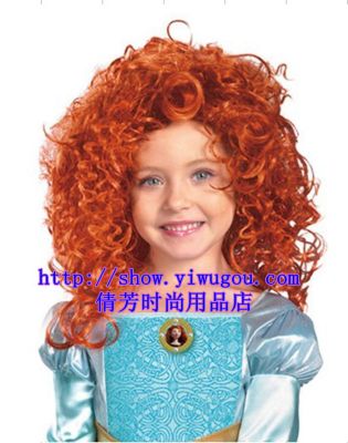 Orange wig,girl a wig,Goddess of the moon wig,cosmetics