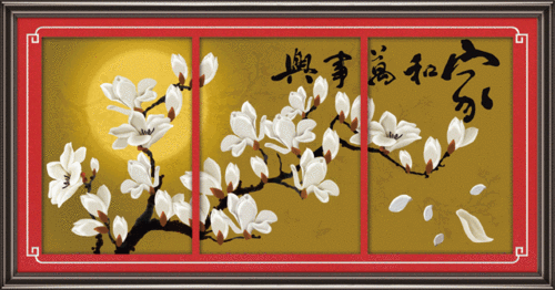 5D0173 everything Magnolia (5D cross stitch)