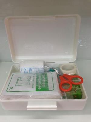 Transparent plastic first aid kit can be customized