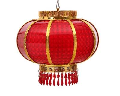 40 round turn lights Crystal acrylic zouma Lantern festivity plastic turn lights the red LED's plug-in lamp