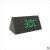 Creative New triangle LED wood alarm clock lovely simple alarm electronic clock mute desk sound control clock