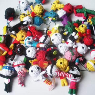 Voodoo doll about 7 cm wholesale mobile phone accessories toys wholesale activities gifts