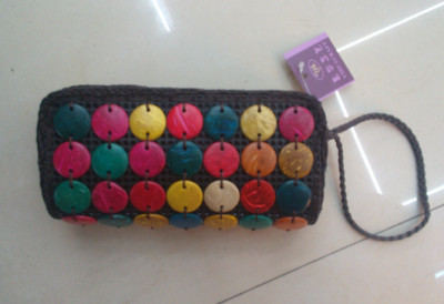 Coconut shell handbag 7*8 flaked coconut