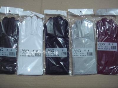High quality polyamide huacheng spandex gloves/ High elastic dancing command etiquette/white skin-tight and driving gloves.