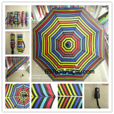 New striped umbrella umbrella color from up to 6 color Europe wind