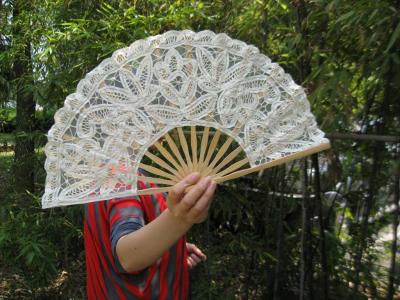 Decorative lace embroidered crafts fan fan fan fan