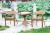 Outdoor table and chairs casual furniture Suite combo terrace cottage garden