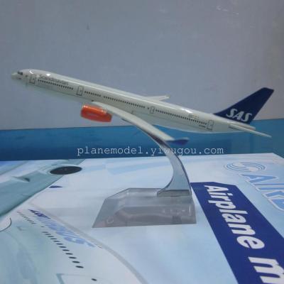 Metal Aircraft Model (Swedish Scandinavian Airlines A330) Alloy Aircraft Model Aircraft Model